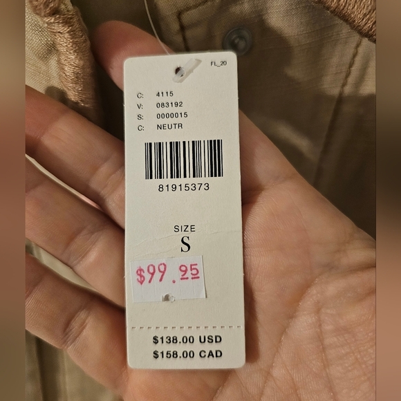 Anthropologie NWT Pilcro Cropped Utility Jacket Size S - Picture 4 of 10